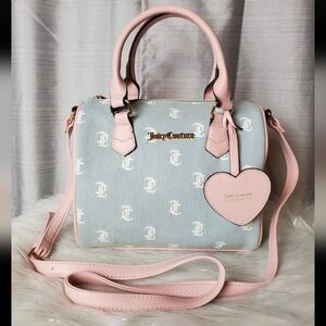 Juicy Couture gothic denim/white